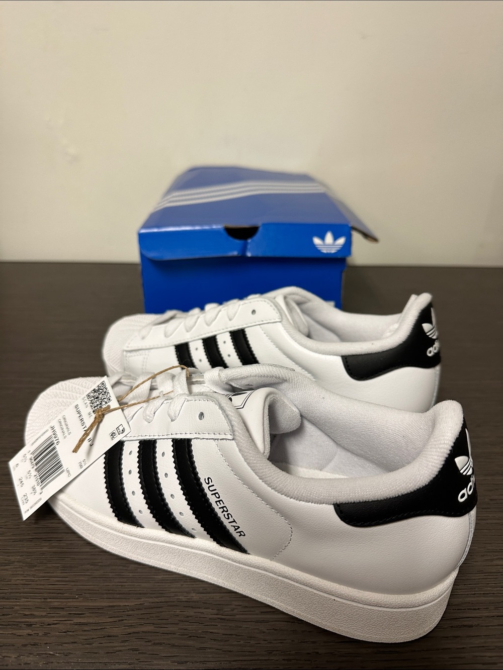 Brand New Kids adidas Superstar II J in White/Black F56